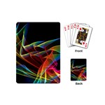 Dancing Northern Lights, Abstract Summer Sky  Playing Cards (Mini)