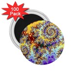 Desert Winds, Abstract Gold Purple Cactus  2.25  Button Magnet (100 pack)