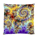 Desert Winds, Abstract Gold Purple Cactus  Cushion Case (Single Sided) 