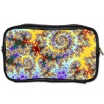 Desert Winds, Abstract Gold Purple Cactus  Travel Toiletry Bag (One Side)
