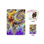 Desert Winds, Abstract Gold Purple Cactus  Playing Cards (Mini)