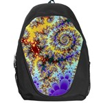Desert Winds, Abstract Gold Purple Cactus  Backpack Bag