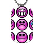 Chronic Pain Emoticons Dog Tag (Two-sided) 