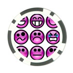 Chronic Pain Emoticons Poker Chip