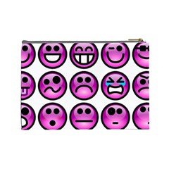 Chronic Pain Emoticons Cosmetic Bag (Large) from ZippyPress Back