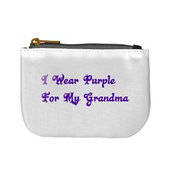 I Wear Purple For My Grandma Coin Change Purse from ZippyPress Front