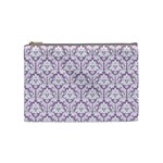Lilac Damask Pattern Cosmetic Bag (Medium)