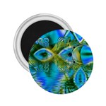 Mystical Spring, Abstract Crystal Renewal 2.25  Button Magnet