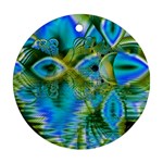 Mystical Spring, Abstract Crystal Renewal Round Ornament