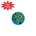 Mystical Spring, Abstract Crystal Renewal 1  Mini Button Magnet (100 pack)