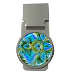 Mystical Spring, Abstract Crystal Renewal Money Clip (Round)