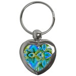 Mystical Spring, Abstract Crystal Renewal Key Chain (Heart)