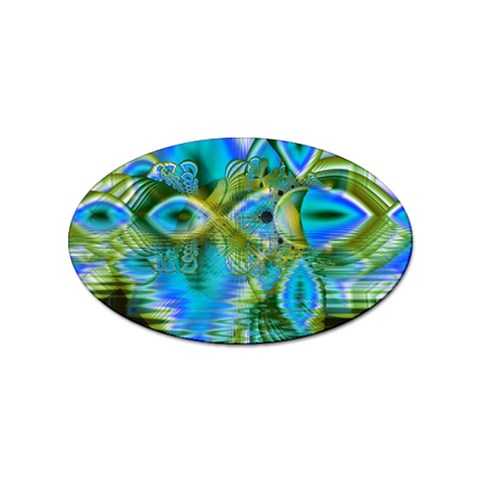 Mystical Spring, Abstract Crystal Renewal Sticker 100 Pack (Oval) from ZippyPress Front