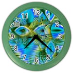 Mystical Spring, Abstract Crystal Renewal Wall Clock (Color)