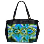 Mystical Spring, Abstract Crystal Renewal Oversize Office Handbag (Two Sides)