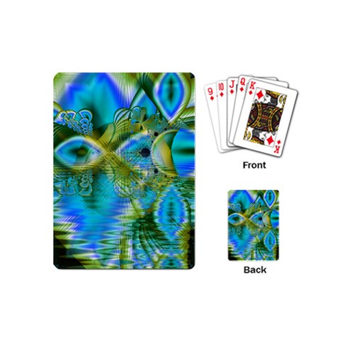 Mystical Spring, Abstract Crystal Renewal Playing Cards (Mini) from ZippyPress Back