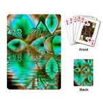 Spring Leaves, Abstract Crystal Flower Garden Playing Cards Single Design
