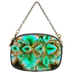 Spring Leaves, Abstract Crystal Flower Garden Chain Purse (Two Sided) 