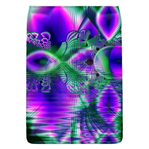 Evening Crystal Primrose, Abstract Night Flowers Removable Flap Cover (Large) from ZippyPress Front