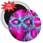 Ruby Red Crystal Palace, Abstract Jewels 3  Button Magnet (100 pack)