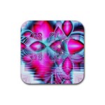 Ruby Red Crystal Palace, Abstract Jewels Drink Coaster (Square)