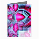 Ruby Red Crystal Palace, Abstract Jewels Greeting Card (8 Pack)