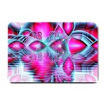 Ruby Red Crystal Palace, Abstract Jewels Small Door Mat