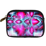 Ruby Red Crystal Palace, Abstract Jewels Digital Camera Leather Case
