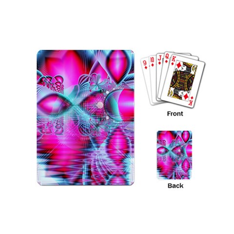 Ruby Red Crystal Palace, Abstract Jewels Playing Cards (Mini) from ZippyPress Back