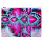 Ruby Red Crystal Palace, Abstract Jewels Cosmetic Bag (XXL)
