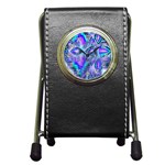 Peacock Crystal Palace Of Dreams, Abstract Stationery Holder Clock
