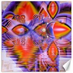 Crystal Star Dance, Abstract Purple Orange Canvas 16  x 16  (Unframed)