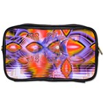 Crystal Star Dance, Abstract Purple Orange Travel Toiletry Bag (One Side)