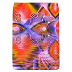 Crystal Star Dance, Abstract Purple Orange Removable Flap Cover (Small)