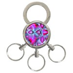 Crystal Northern Lights Palace, Abstract Ice  3-Ring Key Chain