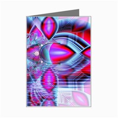 Crystal Northern Lights Palace, Abstract Ice  Mini Greeting Card from ZippyPress Left