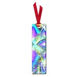 Abstract Peacock Celebration, Golden Violet Teal Small Bookmark