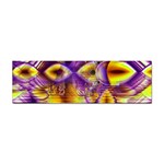 Golden Violet Crystal Palace, Abstract Cosmic Explosion Bumper Sticker