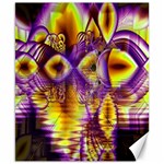 Golden Violet Crystal Palace, Abstract Cosmic Explosion Canvas 8  x 10  (Unframed)