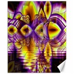 Golden Violet Crystal Palace, Abstract Cosmic Explosion Canvas 16  x 20  (Unframed)