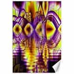 Golden Violet Crystal Palace, Abstract Cosmic Explosion Canvas 20  x 30  (Unframed)