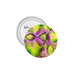 Raspberry Lime Mystical Magical Lake, Abstract  1.75  Button