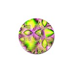 Raspberry Lime Mystical Magical Lake, Abstract  Golf Ball Marker 10 Pack