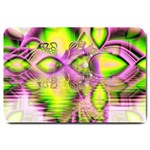 Raspberry Lime Mystical Magical Lake, Abstract  Large Door Mat