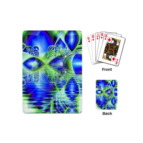 Irish Dream Under Abstract Cobalt Blue Skies Playing Cards (Mini) from ZippyPress Back