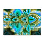 Crystal Gold Peacock, Abstract Mystical Lake A4 Sticker 10 Pack