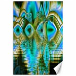 Crystal Gold Peacock, Abstract Mystical Lake Canvas 24  x 36  (Unframed)