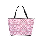 soft Pink Damask Pattern Classic Shoulder Handbag