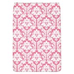White On Soft Pink Damask Removable Flap Cover (Large)