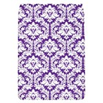 White on Purple Damask Removable Flap Cover (Small)